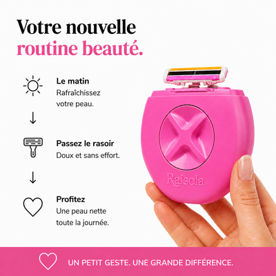 Rasoir 3-en-1 Femme | Rasoir de Voyage avec Vaporisateur - Raisola